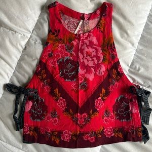 Free People side tie tank